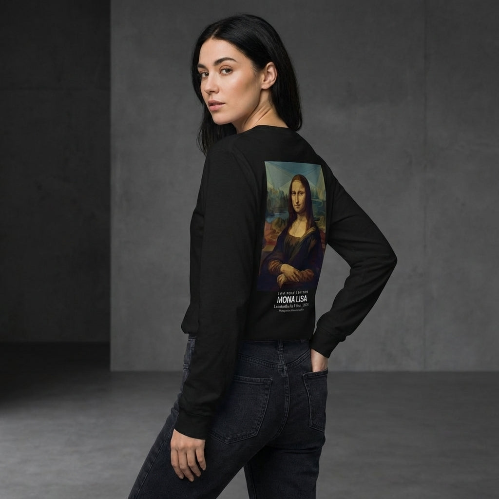 Mona Lisa Longsleeve T-Shirt - LOW POLY EDITION-2