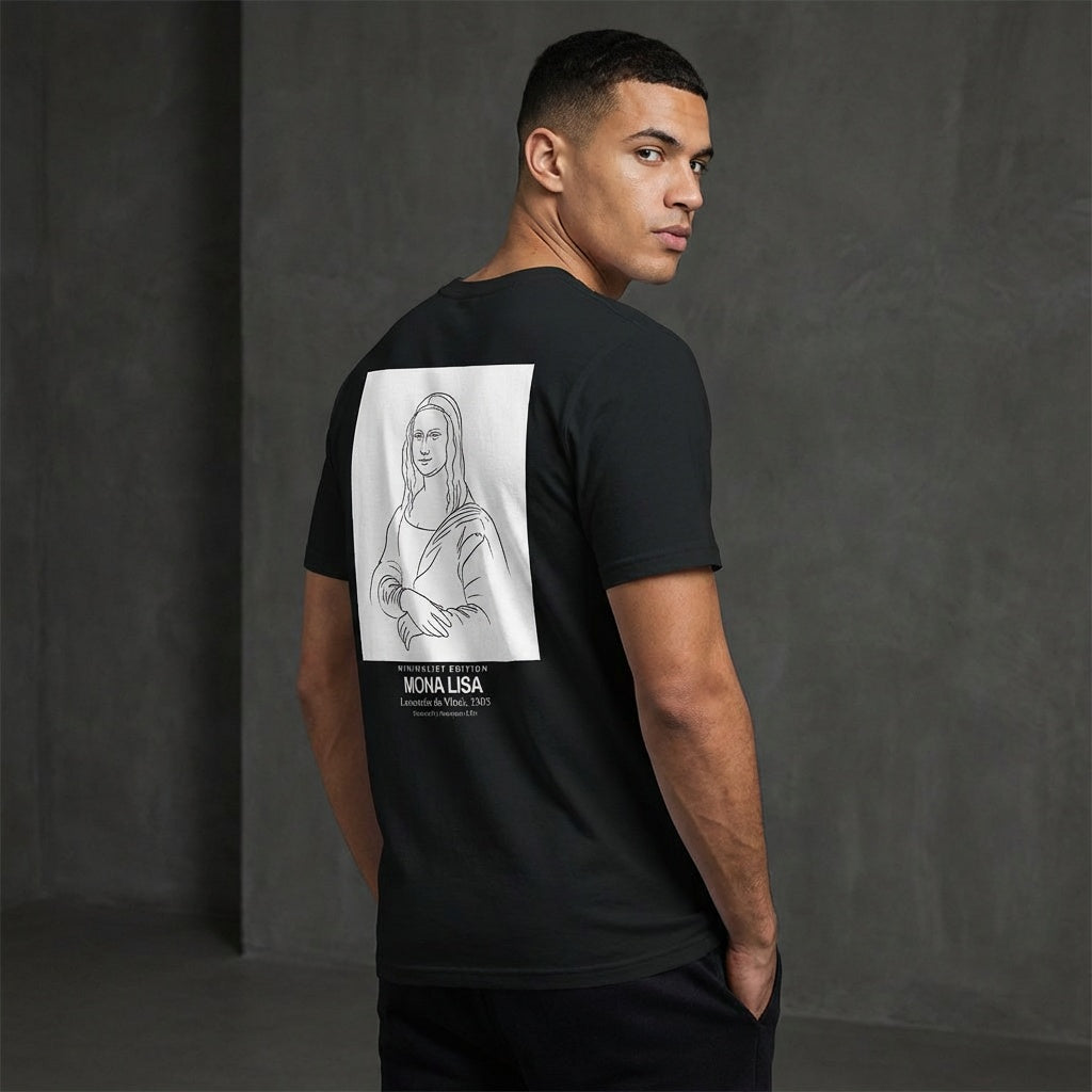 Mona Lisa T-Shirt - MINIMALIST EDITION-3