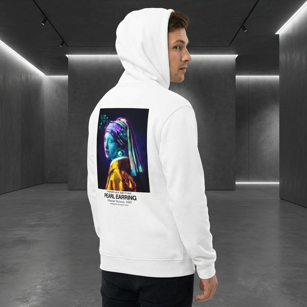 Girl with a Pearl Earring Hoodie - CYBERPUNK EDITION-3