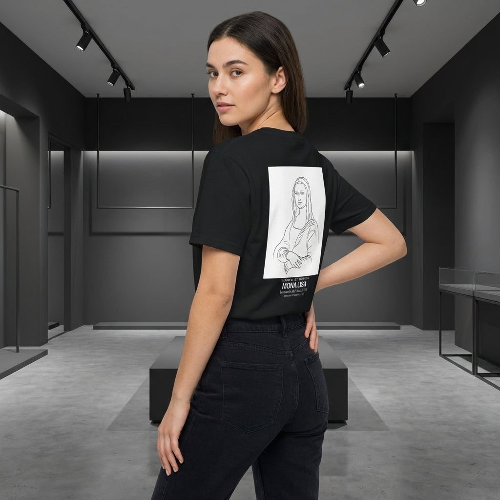 Mona Lisa T-Shirt - MINIMALIST EDITION-4