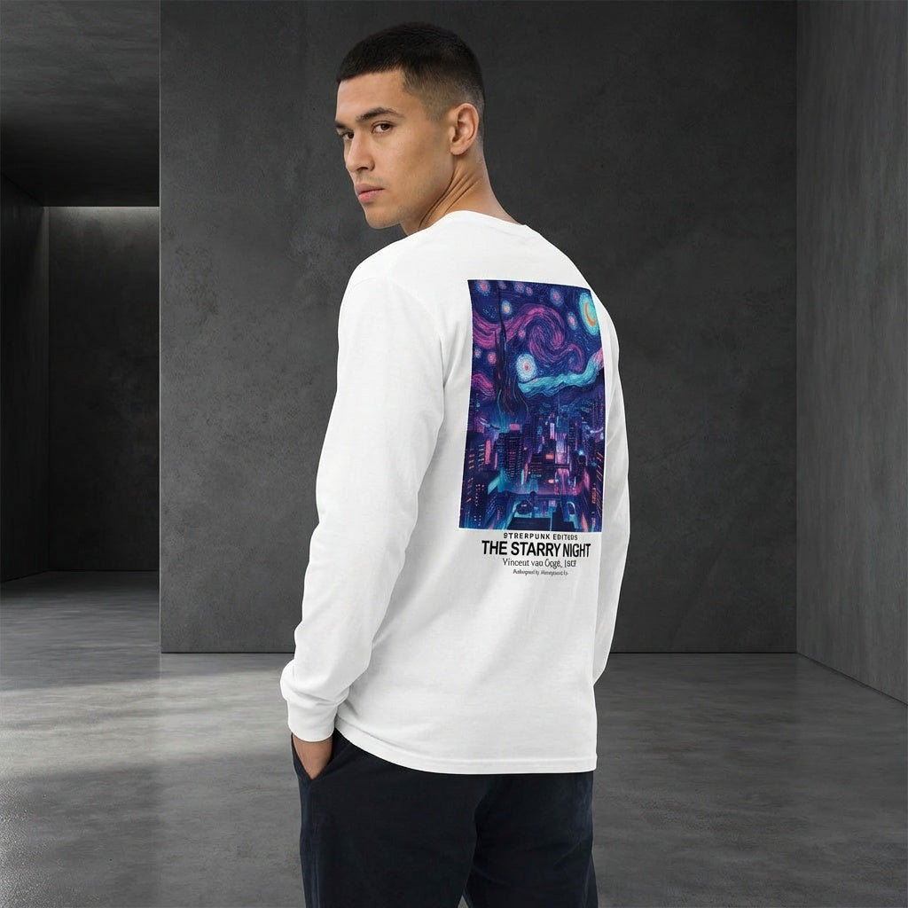 The Starry Night Longsleeve T-Shirt - CYBERPUNK EDITION-4