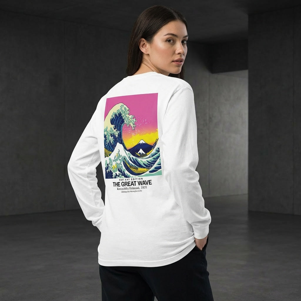 The Great Wave Longsleeve T-Shirt - POP ART EDITION