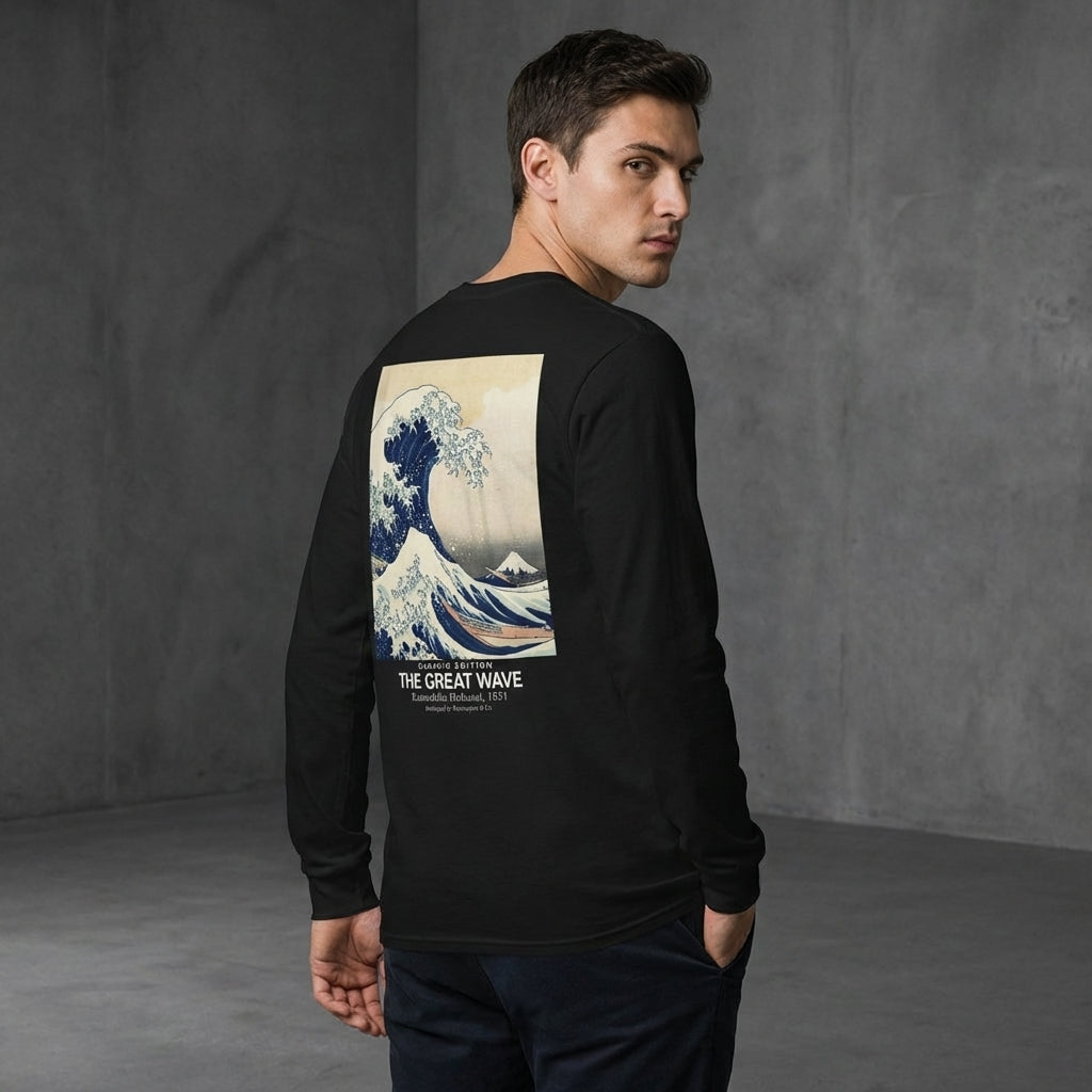 The Great Wave Longsleeve T-Shirt - CLASSIC EDITION-4