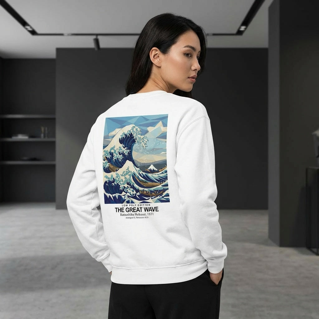 The Great Wave Sweater - LOW POLY EDITION-3
