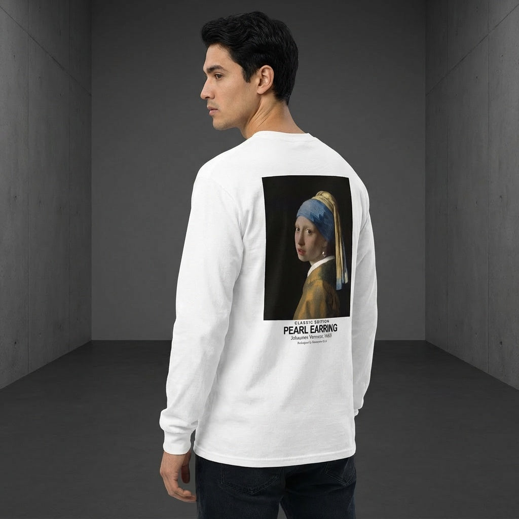 Girl with a Pearl Earring Longsleeve T-Shirt - CLASSIC EDITION-2