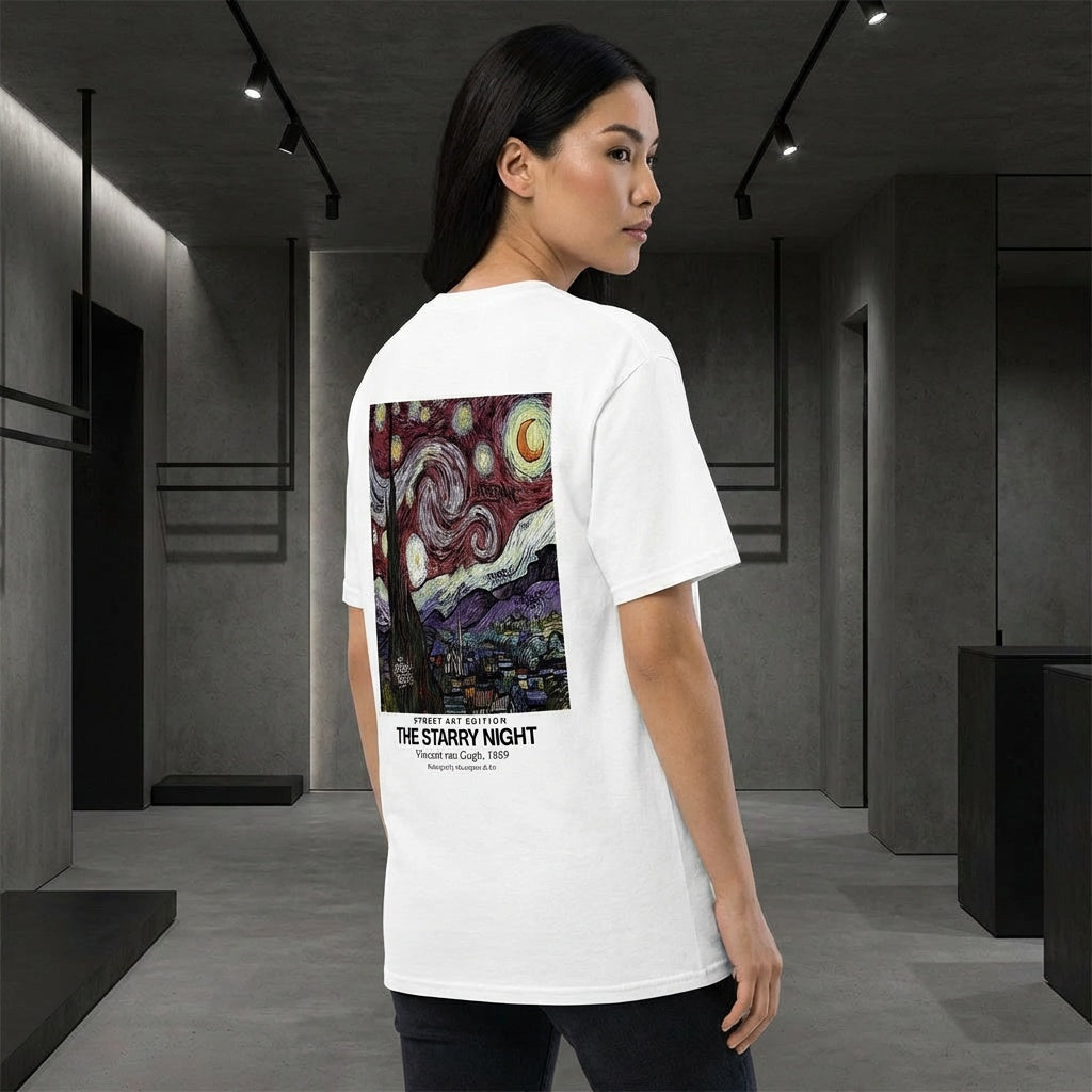 The Starry Night T-Shirt - STREET ART EDITION-3