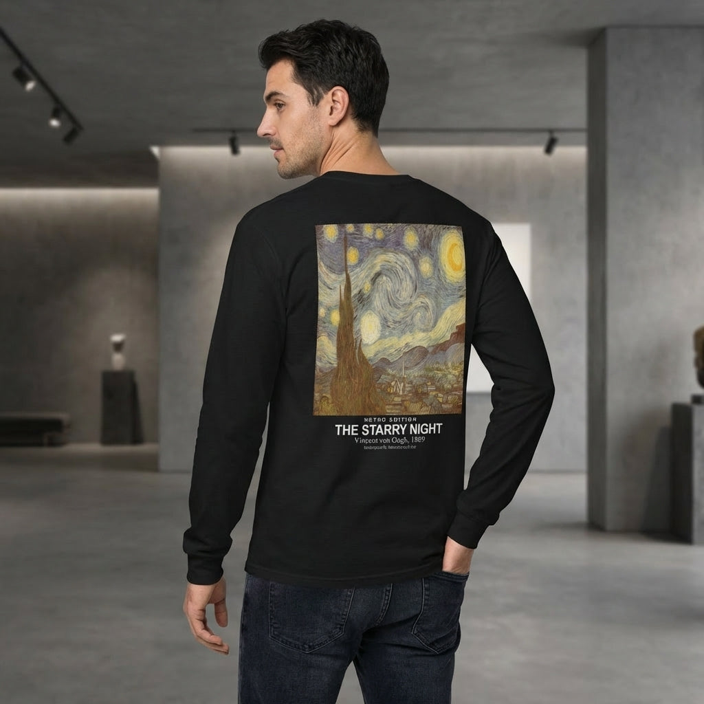 The Starry Night Longsleeve T-Shirt - RETRO EDITION-3