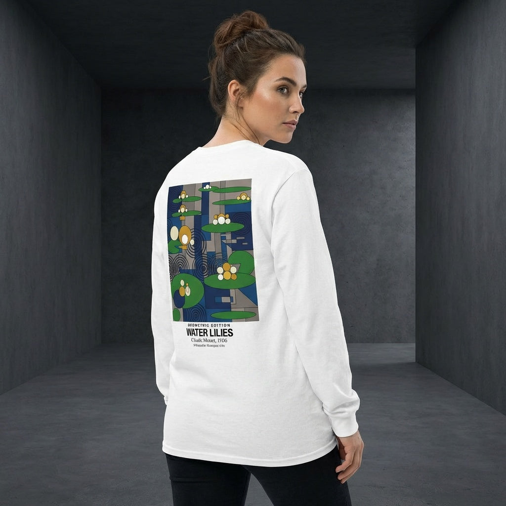 Water Lilies Longsleeve T-Shirt - GEOMETRIC EDITION