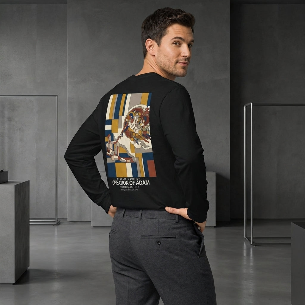 Creation of Adam Longsleeve T-Shirt - GEOMETRIC EDITION-4