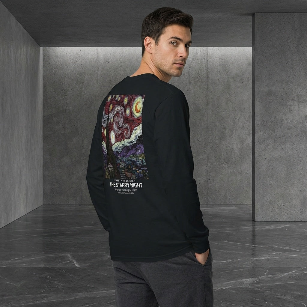 The Starry Night Longsleeve T-Shirt - STREET ART EDITION-2