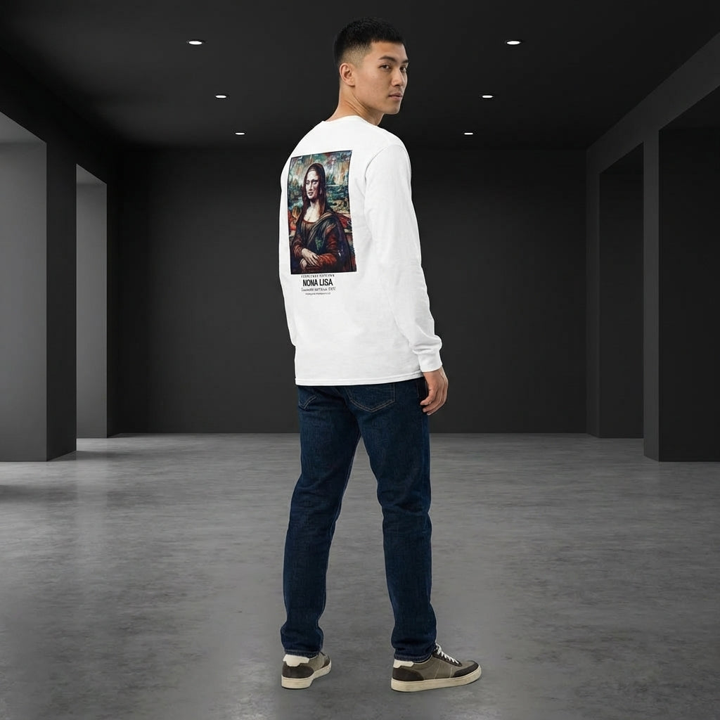 Mona Lisa Longsleeve T-Shirt - STREET ART EDITION-3