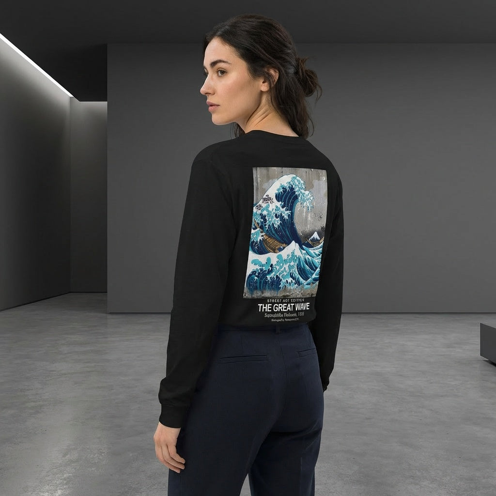 The Great Wave Longsleeve T-Shirt - STREET ART EDITION-2