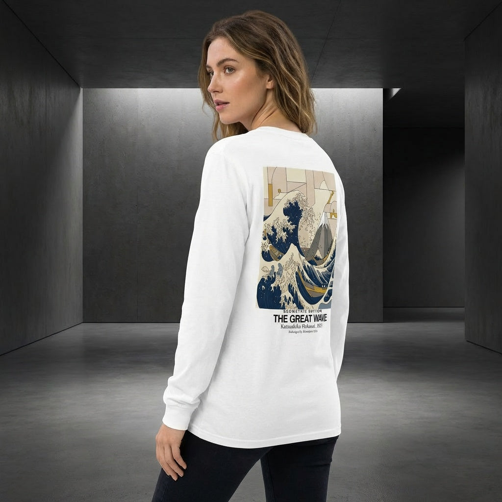 The Great Wave Longsleeve T-Shirt - GEOMETRIC EDITION-4