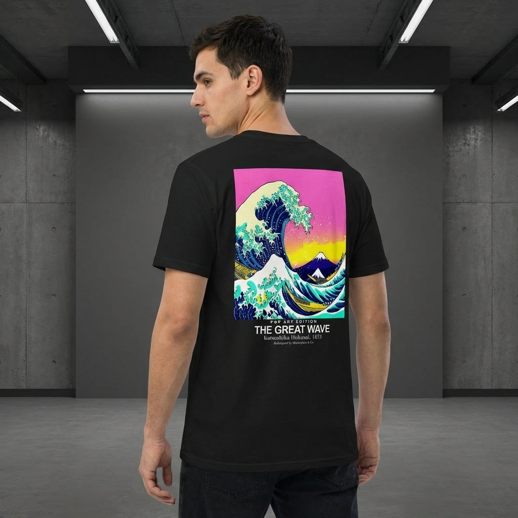 The Great Wave T-Shirt - POP ART EDITION-3