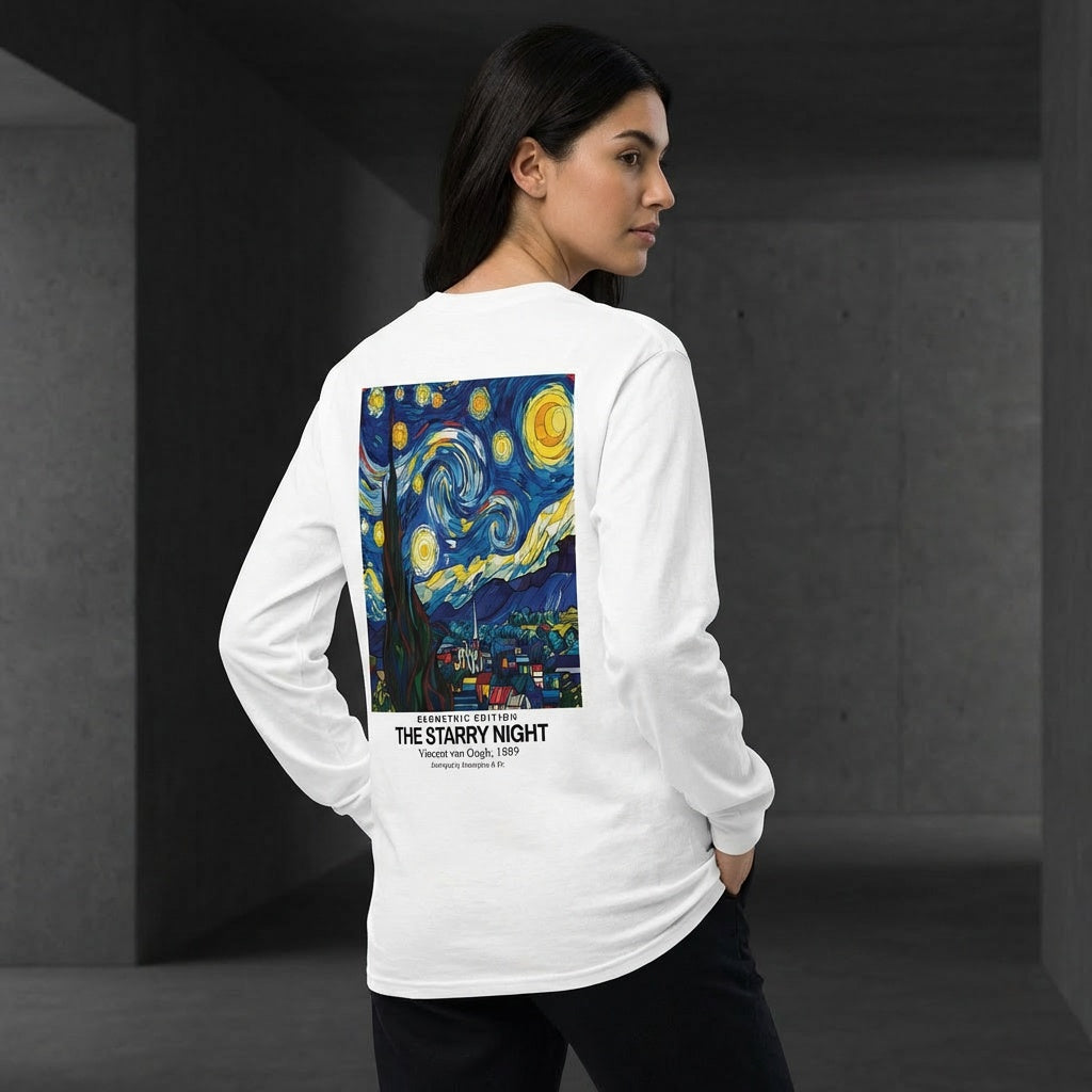The Starry Night Longsleeve T-Shirt - GEOMETRIC EDITION-2