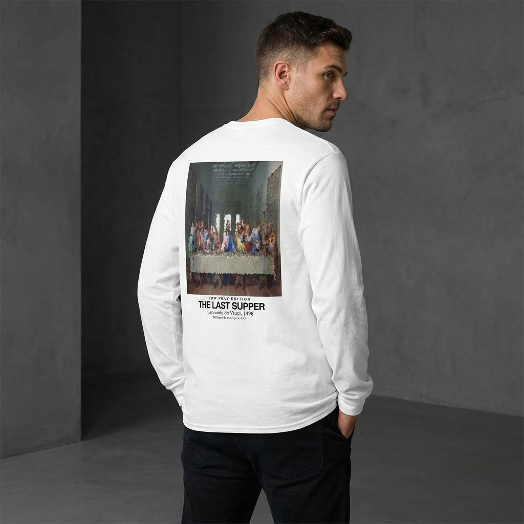 The Last Supper Longsleeve T-Shirt - LOW POLY EDITION-3