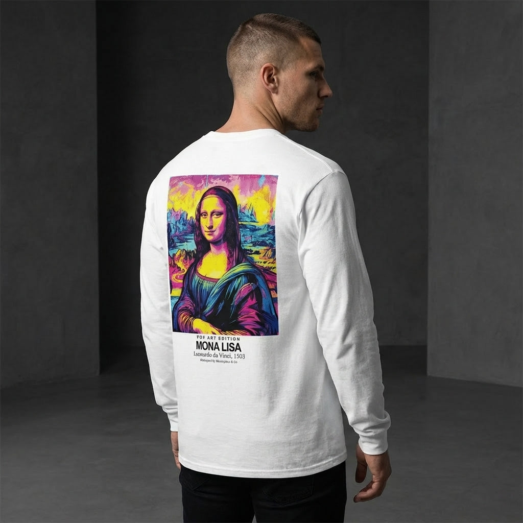 Mona Lisa Longsleeve T-Shirt - POP ART EDITION-4