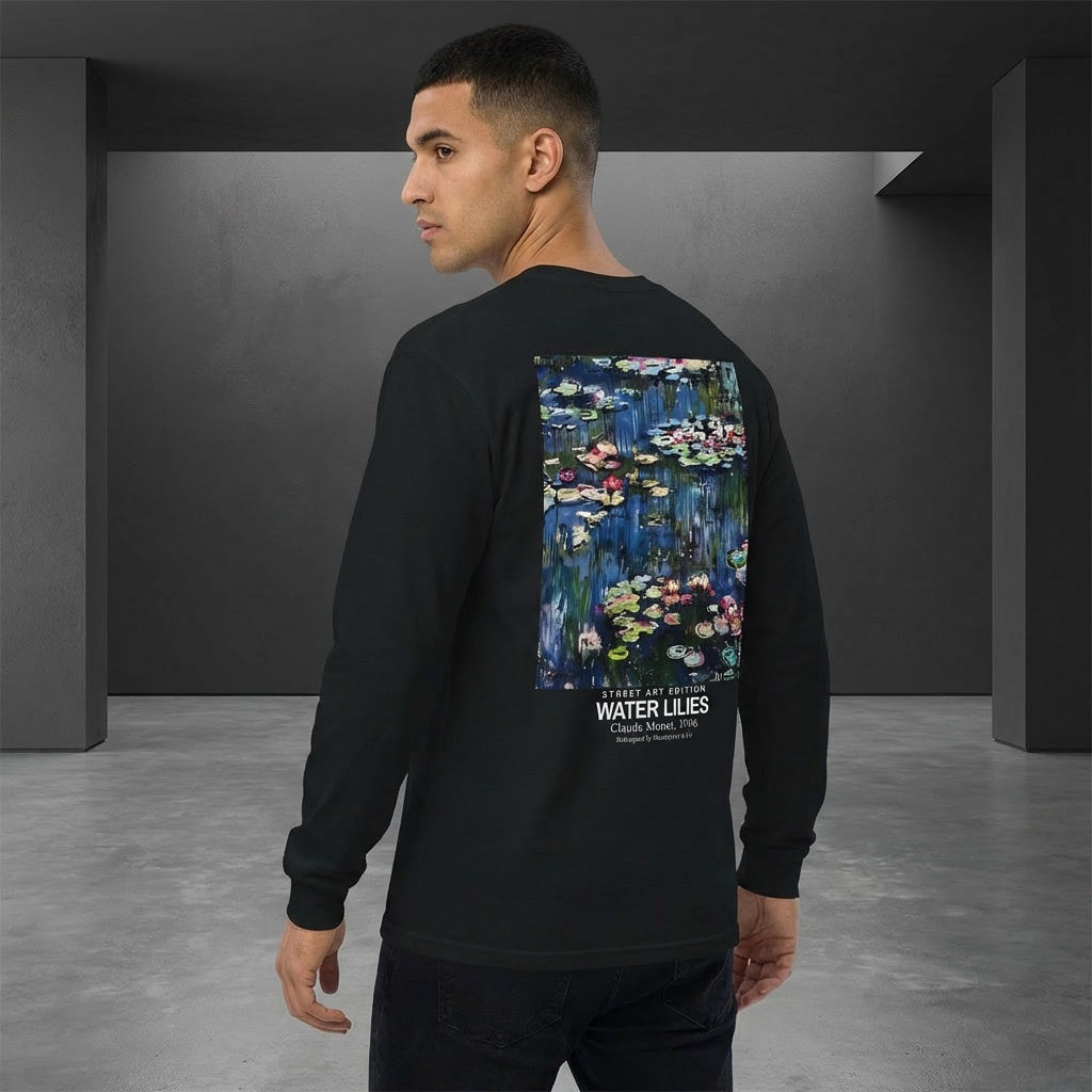 Water Lilies Longsleeve T-Shirt - STREET ART EDITION-2