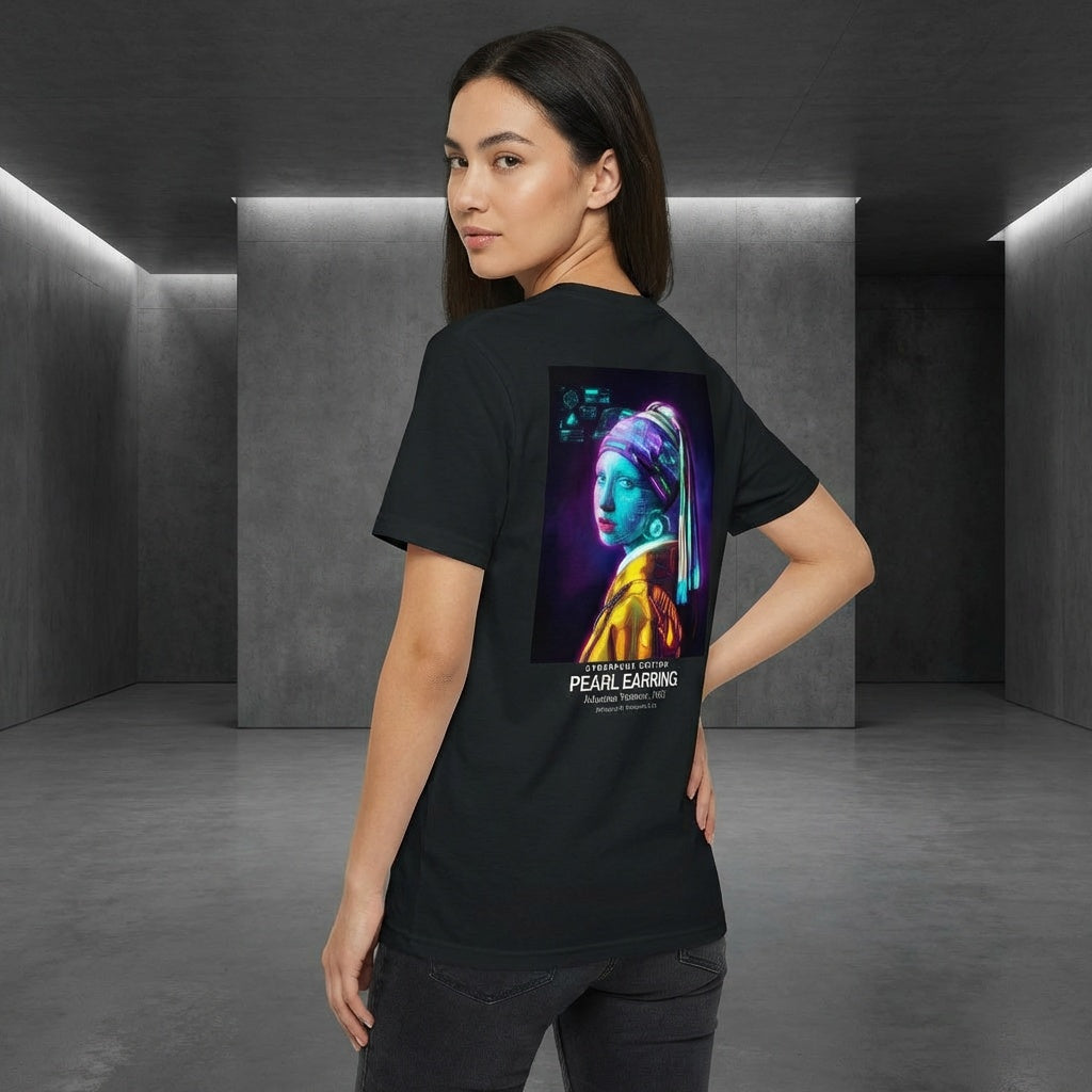 Girl with a Pearl Earring T-Shirt - CYBERPUNK EDITION-4