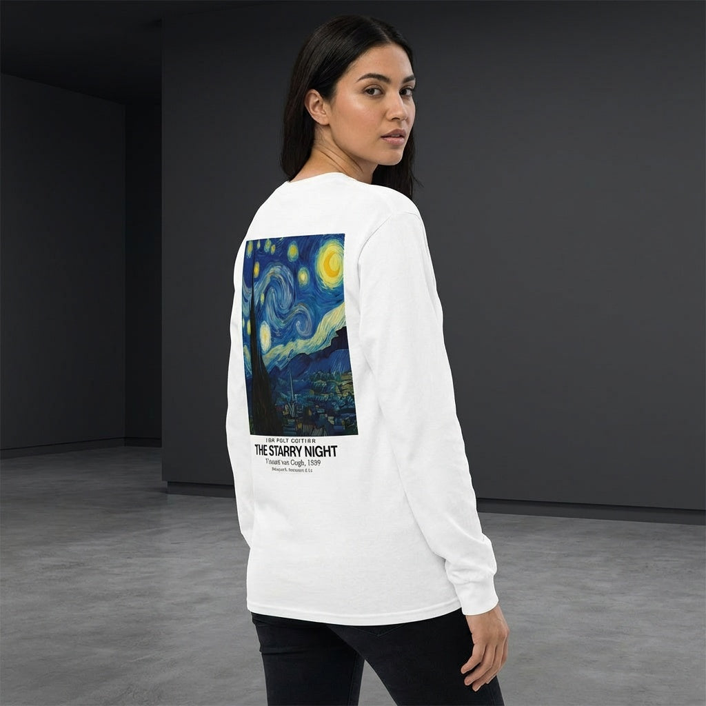The Starry Night Longsleeve T-Shirt - LOW POLY EDITION-2