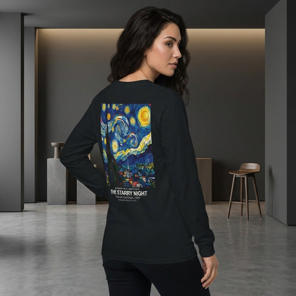 The Starry Night Longsleeve T-Shirt - GEOMETRIC EDITION-4