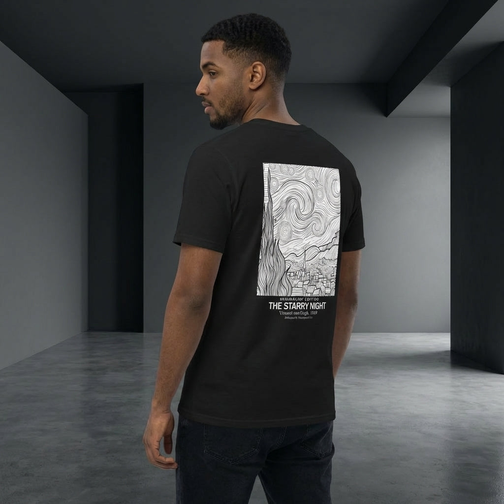 The Starry Night T-Shirt - MINIMALIST EDITION-3