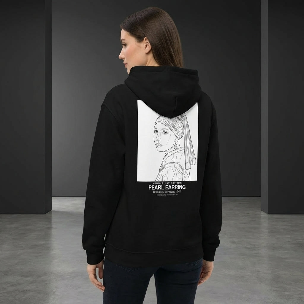 Girl with a Pearl Earring Hoodie - MINIMALIST EDITION-4