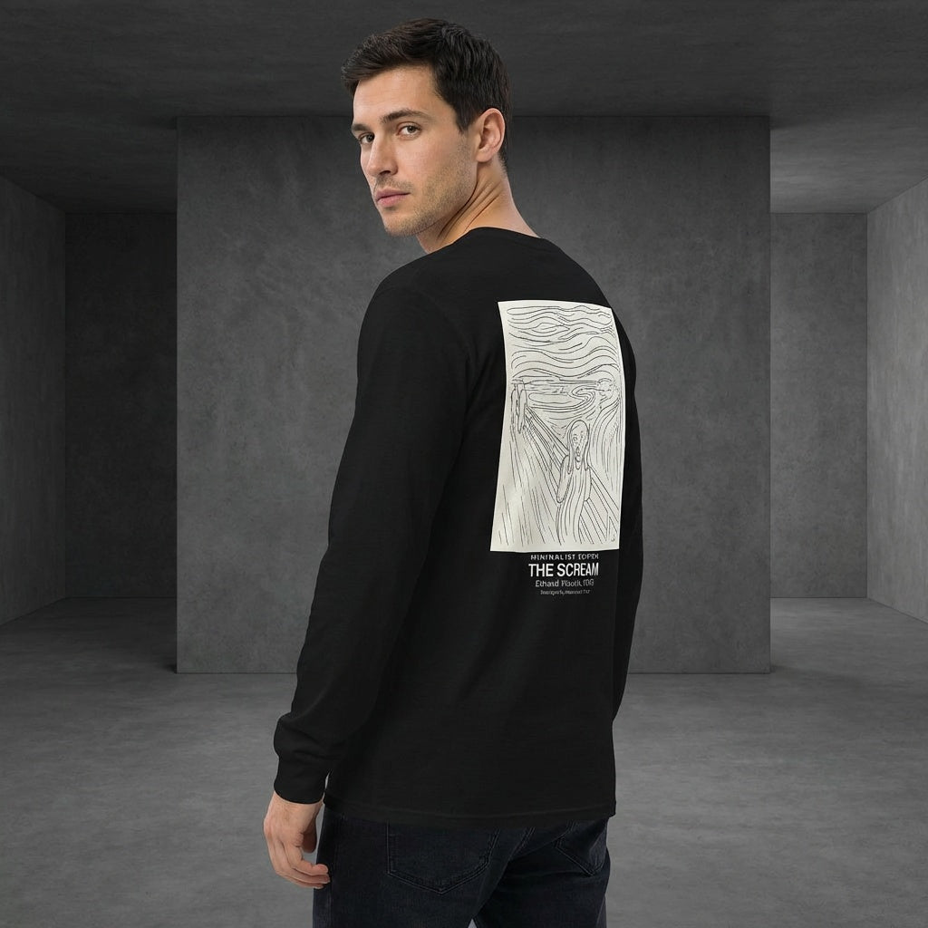 The Scream Longsleeve T-Shirt - MINIMALIST EDITION-4
