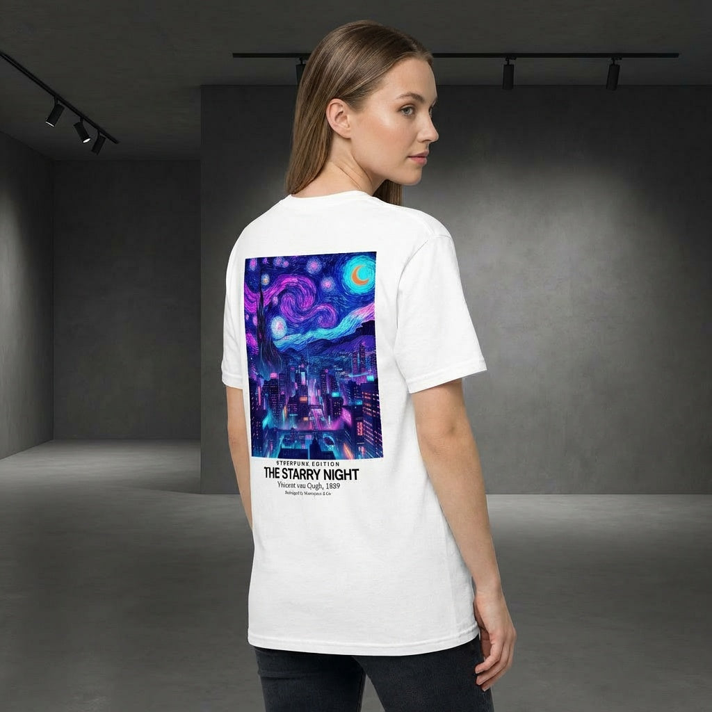 The Starry Night T-Shirt - CYBERPUNK EDITION-4