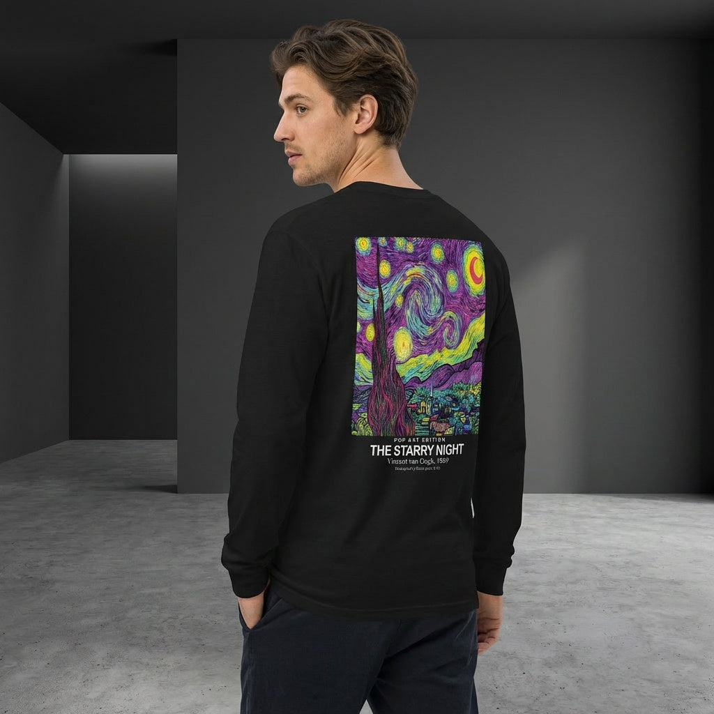 The Starry Night Longsleeve T-Shirt - POP ART EDITION
