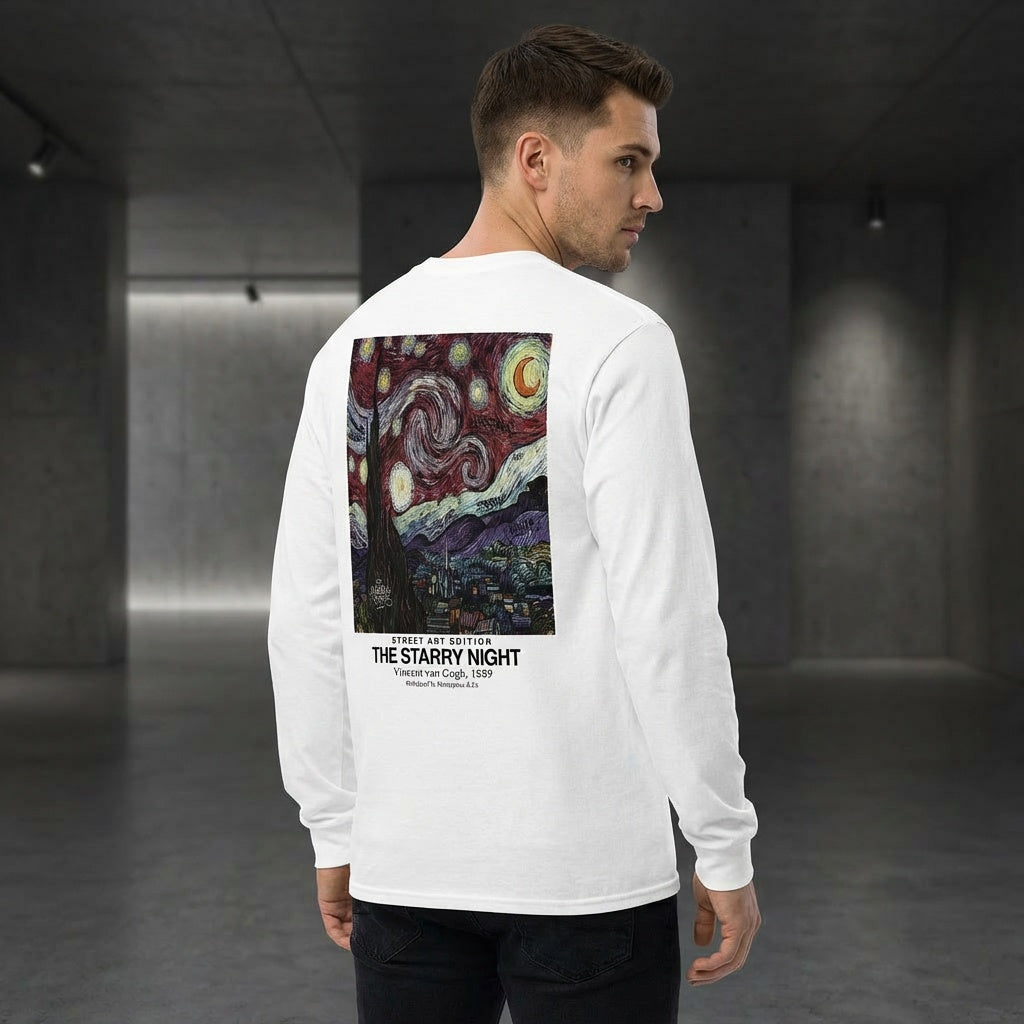 The Starry Night Longsleeve T-Shirt - STREET ART EDITION-4