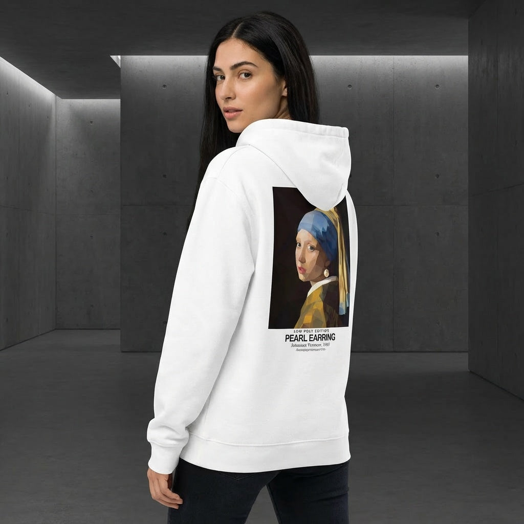 Girl with a Pearl Earring Hoodie - LOW POLY EDITION-4
