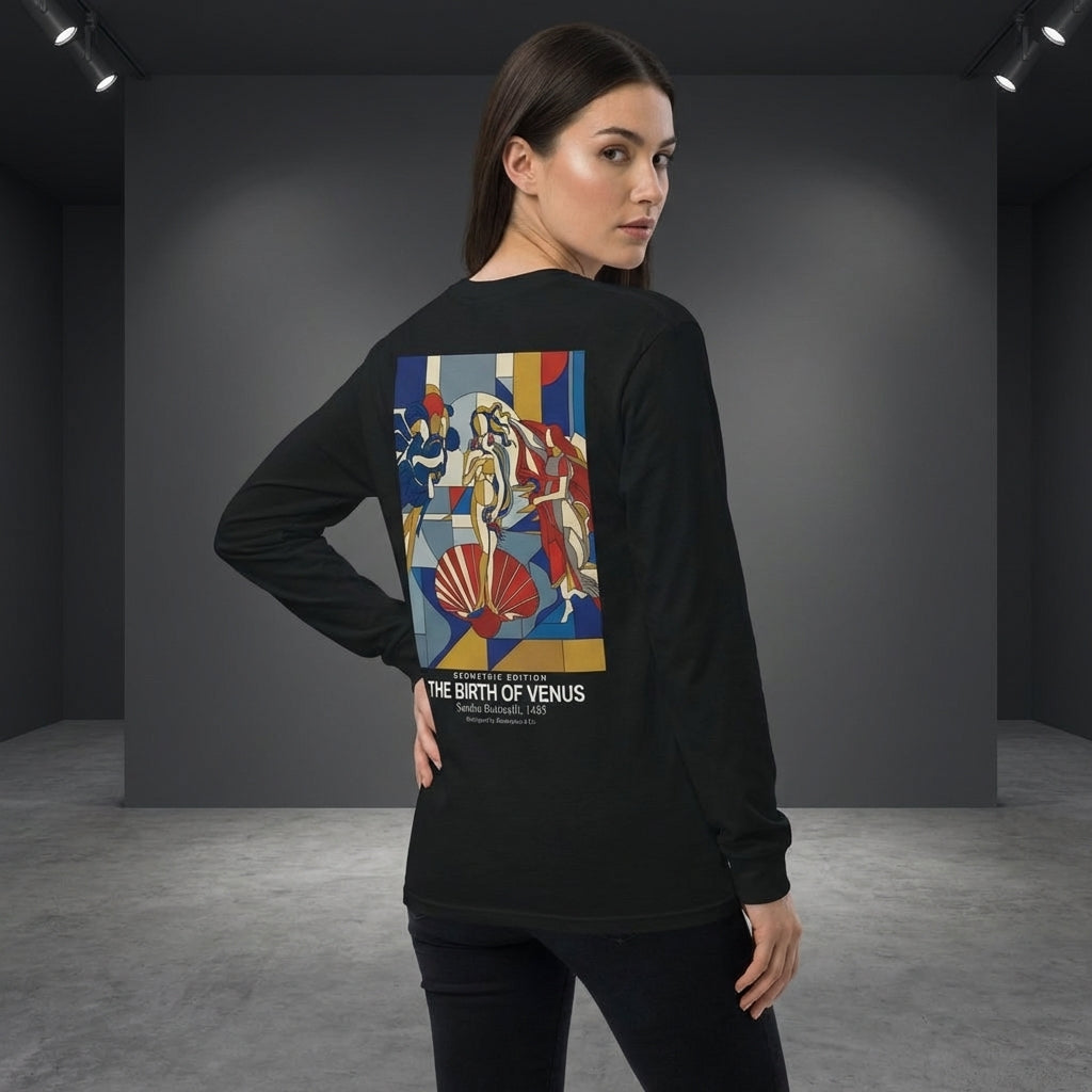 The Birth of Venus Longsleeve T-Shirt - GEOMETRIC EDITION-2
