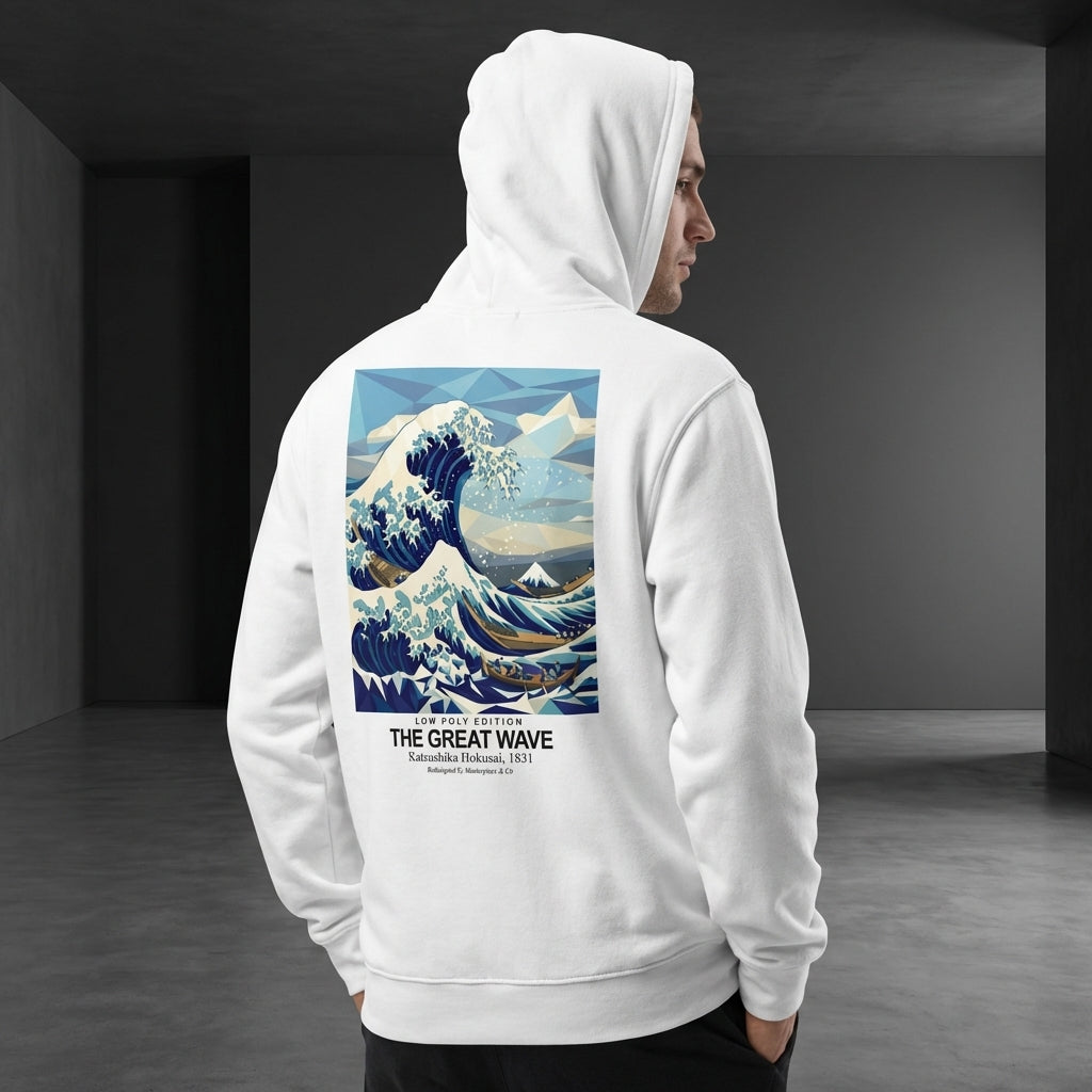 The Great Wave Hoodie - LOW POLY EDITION