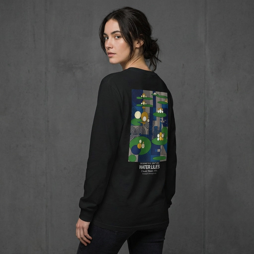 Water Lilies Longsleeve T-Shirt - GEOMETRIC EDITION-3