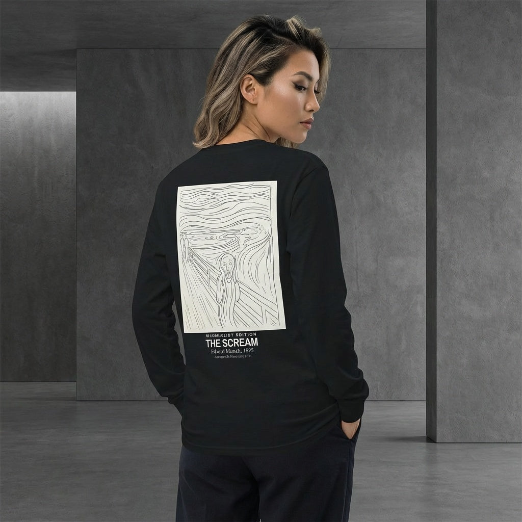 The Scream Longsleeve T-Shirt - MINIMALIST EDITION-3