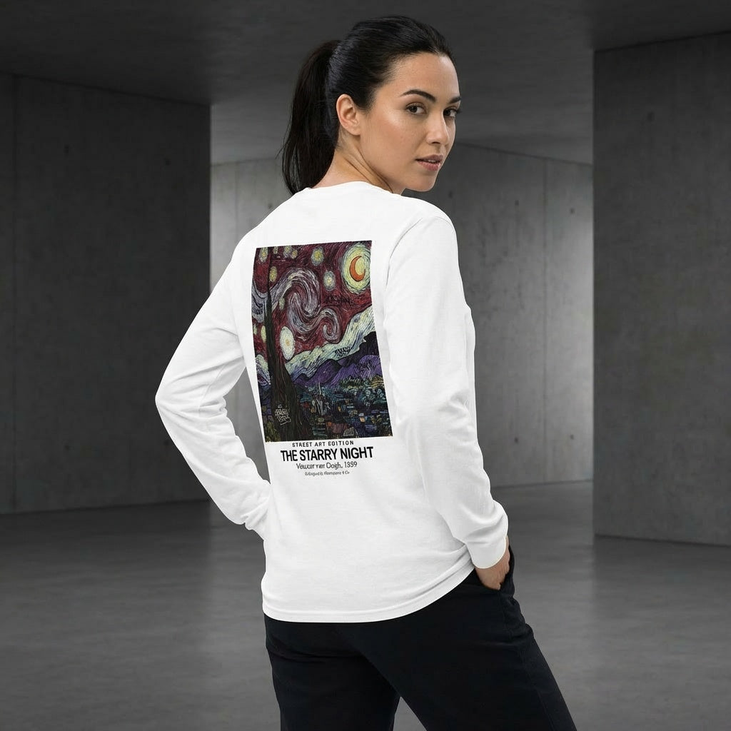 The Starry Night Longsleeve T-Shirt - STREET ART EDITION-3