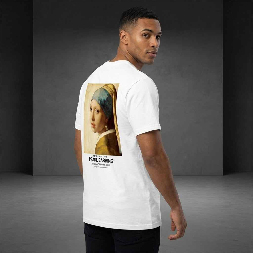 Girl with a Pearl Earring T-Shirt - RETRO EDITION-2