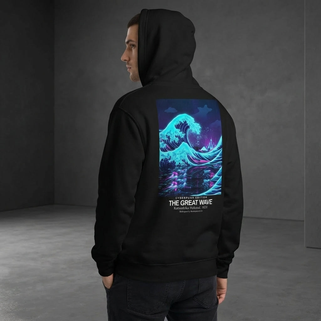 The Great Wave Hoodie - CYBERPUNK EDITION