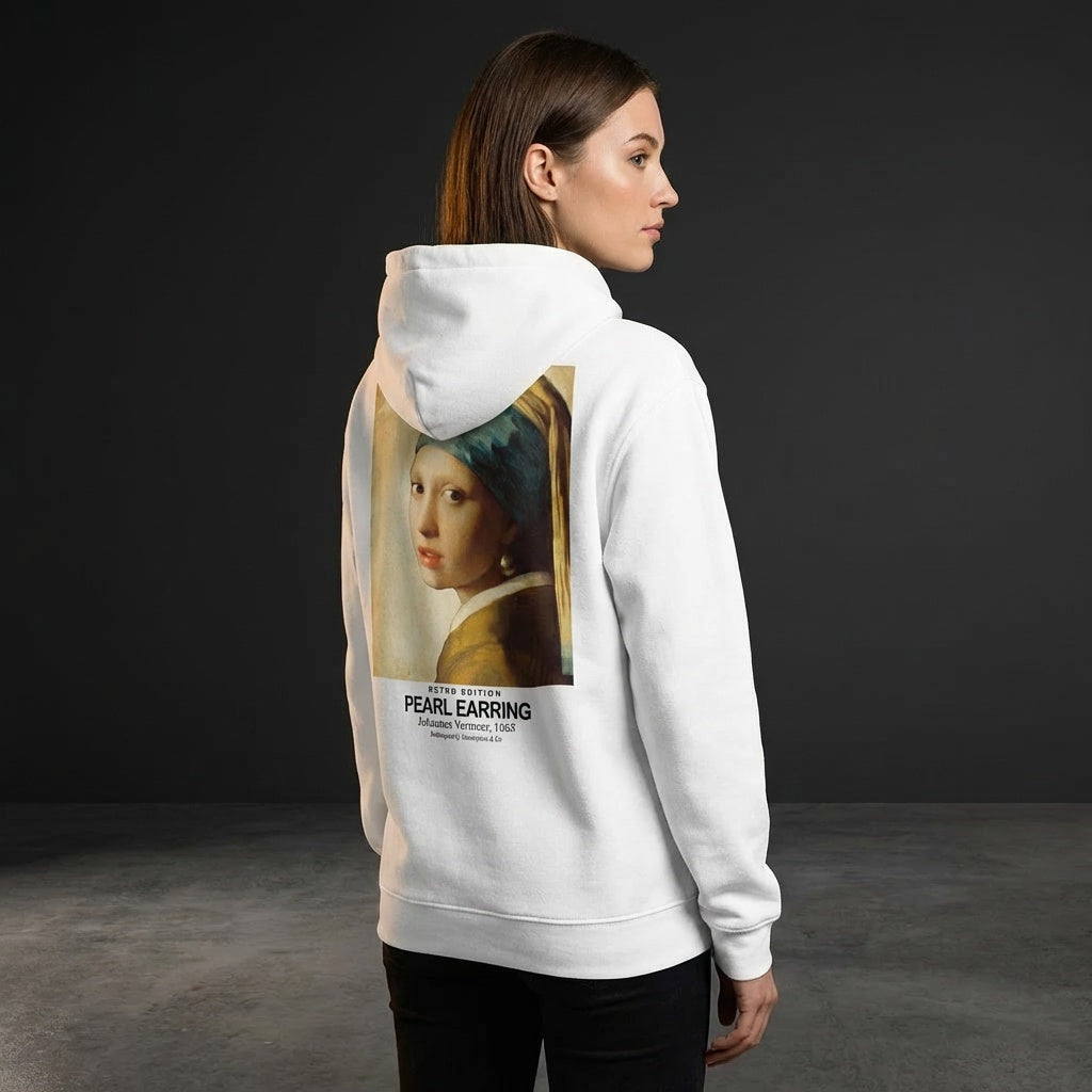 Girl with a Pearl Earring Hoodie - RETRO EDITION-2