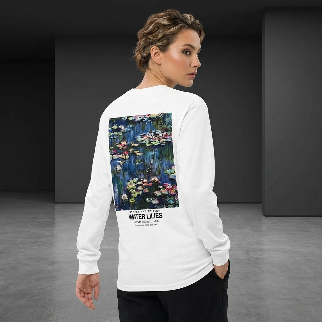 Water Lilies Longsleeve T-Shirt - STREET ART EDITION-3