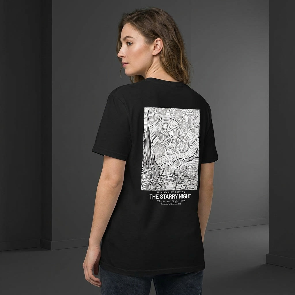 The Starry Night T-Shirt - MINIMALIST EDITION-4