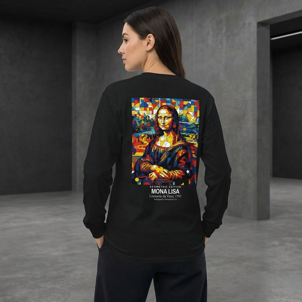 Mona Lisa Longsleeve T-Shirt - GEOMETRIC EDITION