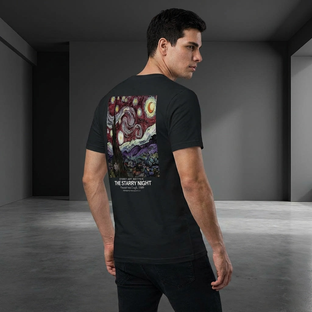 The Starry Night T-Shirt - STREET ART EDITION-2