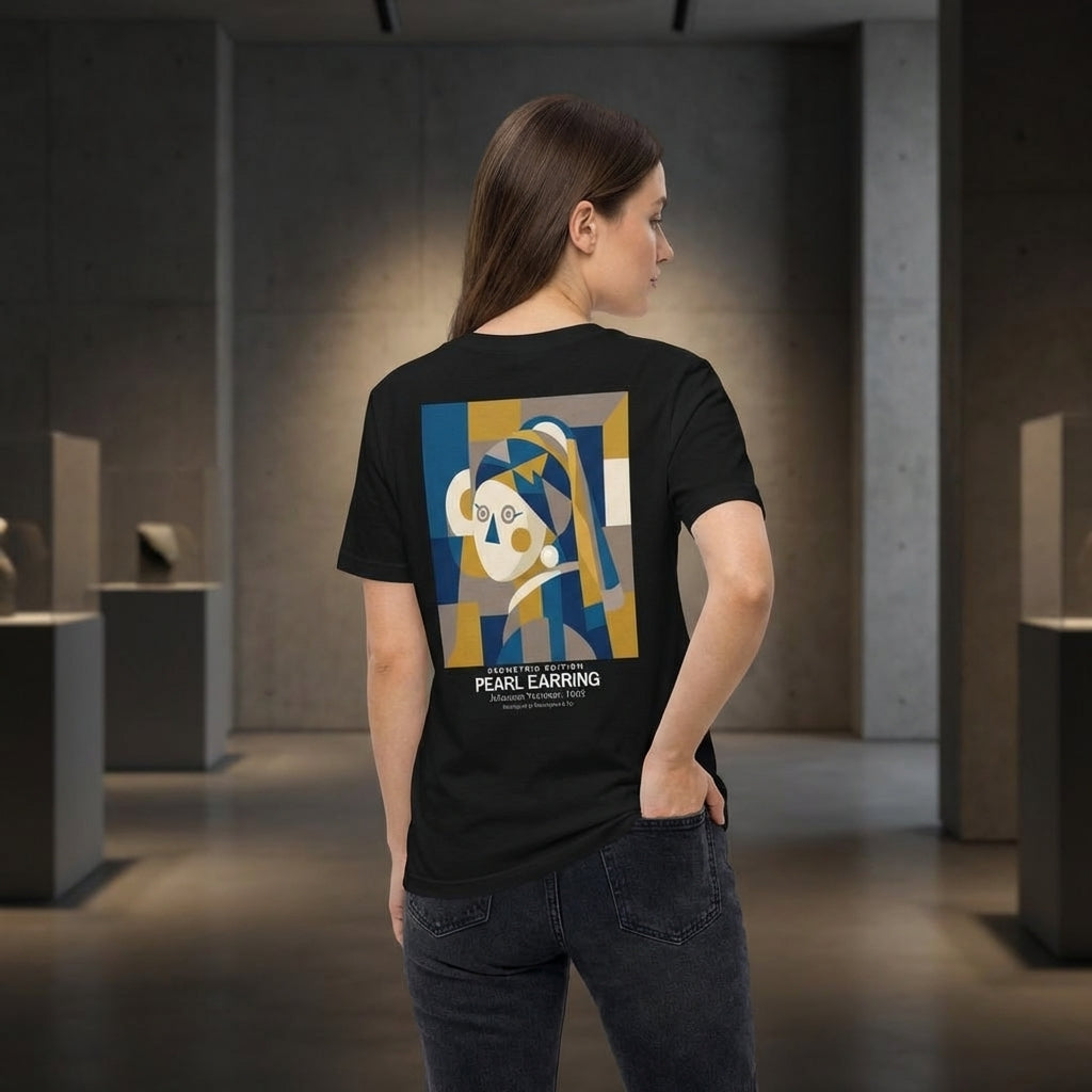 Girl with a Pearl Earring T-Shirt - GEOMETRIC EDITION-3