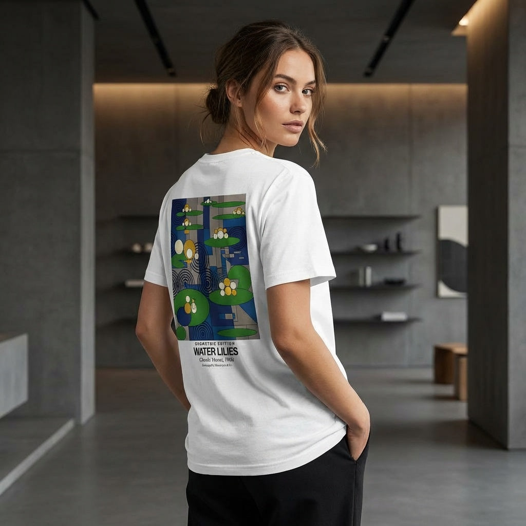 Water Lilies T-Shirt - GEOMETRIC EDITION-3