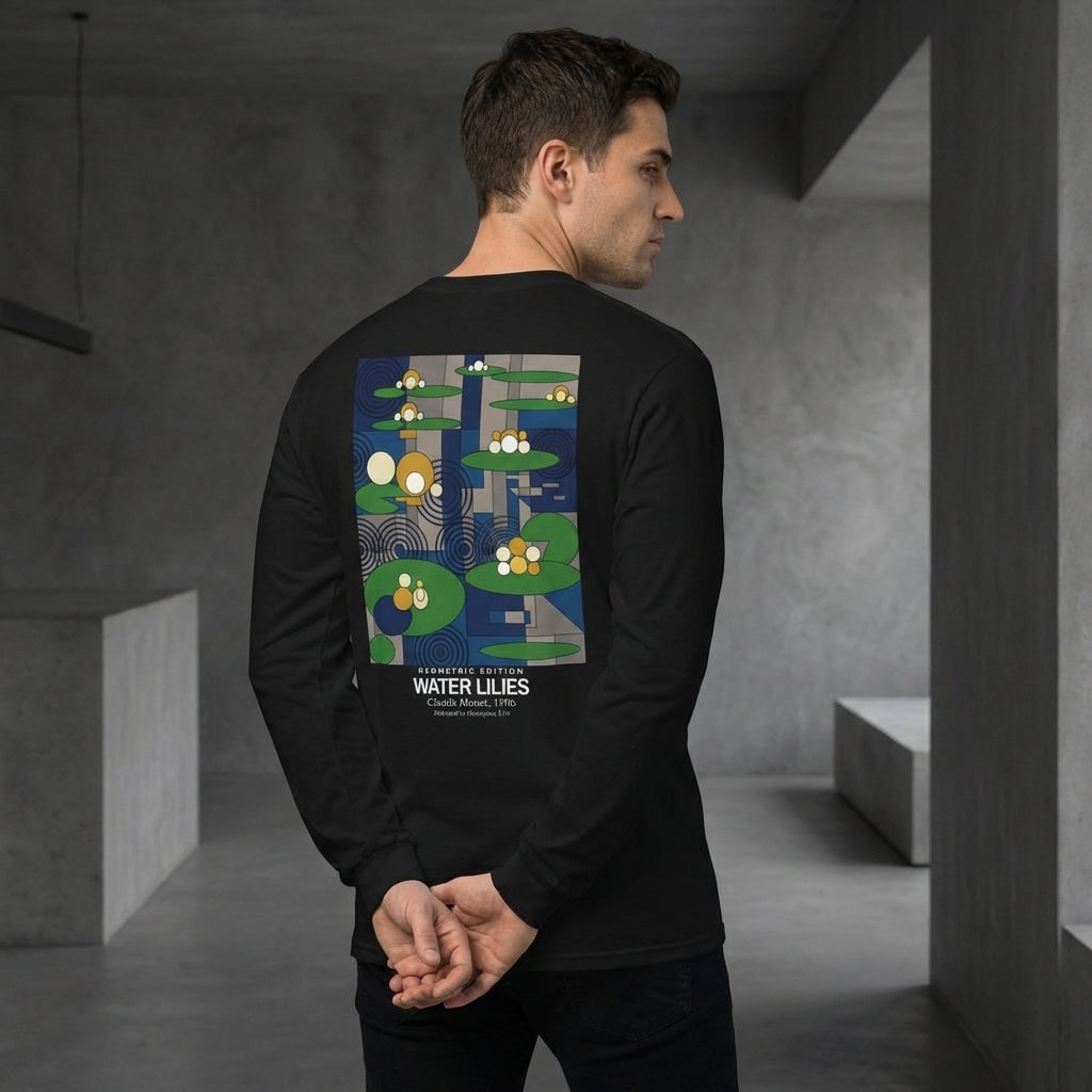 Water Lilies Longsleeve T-Shirt - GEOMETRIC EDITION-4