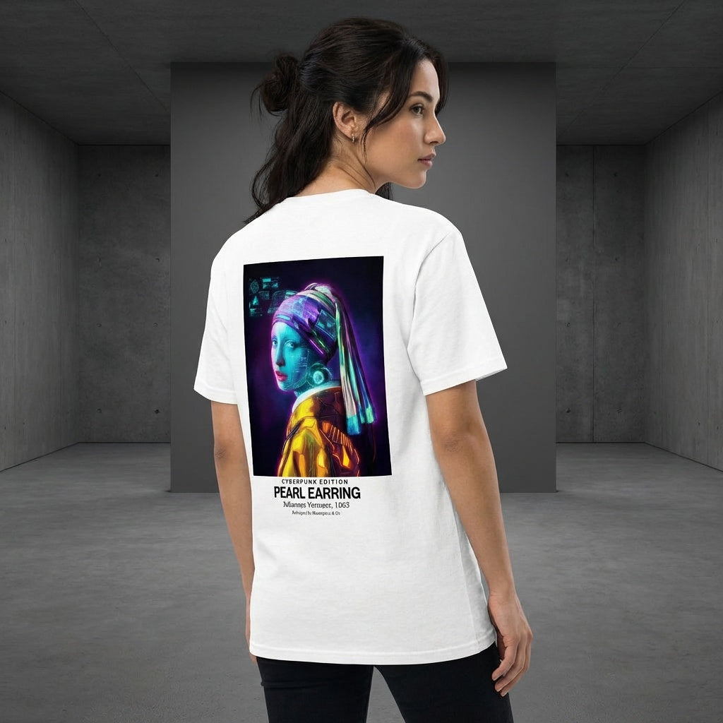 Girl with a Pearl Earring T-Shirt - CYBERPUNK EDITION