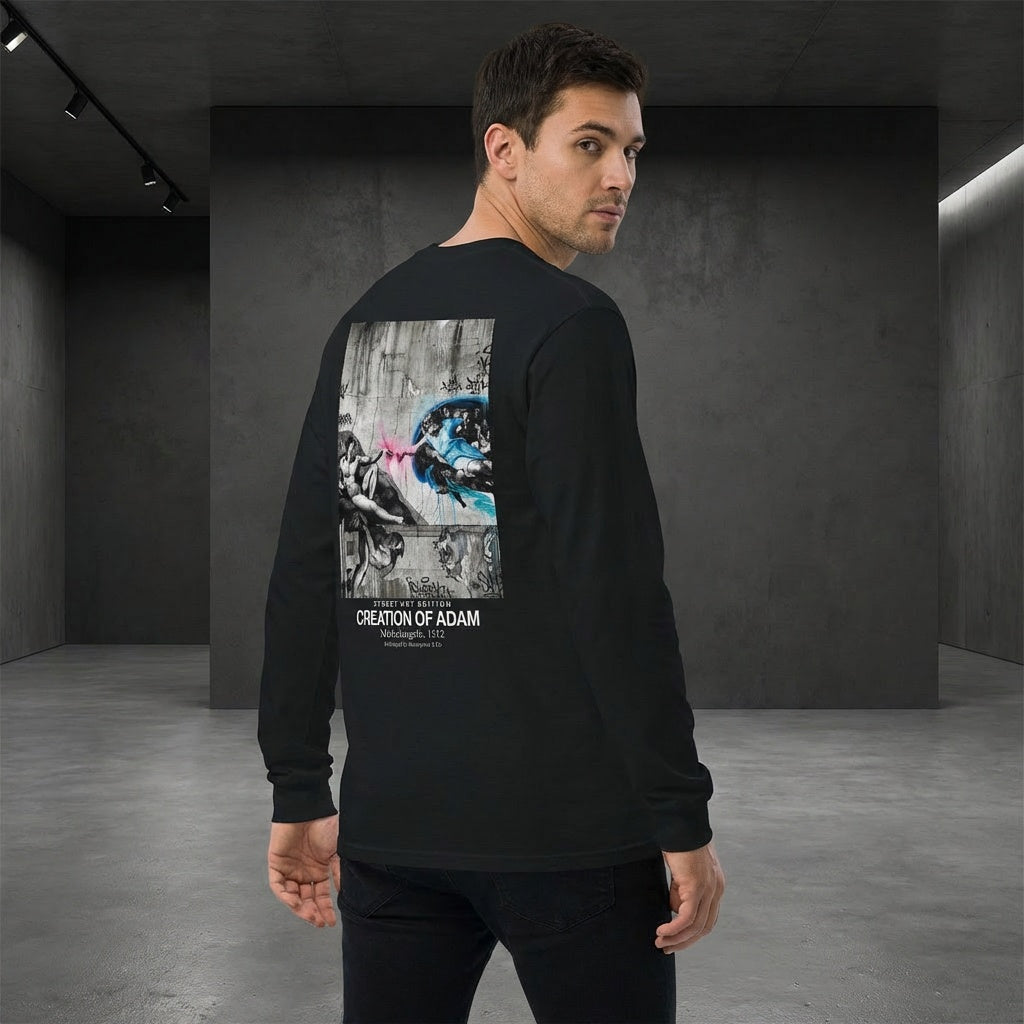 Creation of Adam Longsleeve T-Shirt - STREET ART EDITION-2