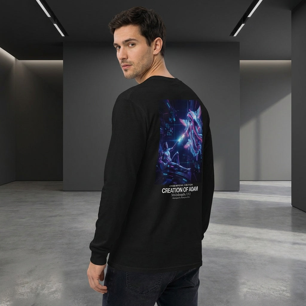 Creation of Adam Longsleeve T-Shirt - CYBERPUNK EDITION